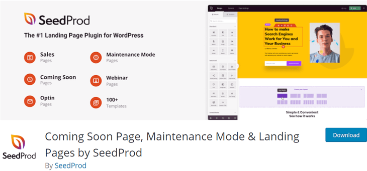 SeedProd Coming Soon WordPress Plugin