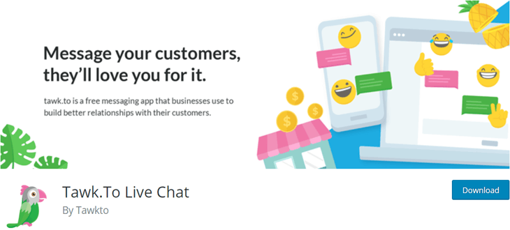 Tawk. To Live Chat Free WordPress Plugin