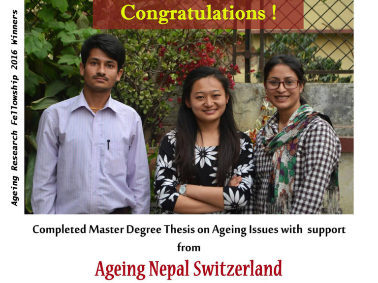 Ageing Research Fellowship 2016 Winner
