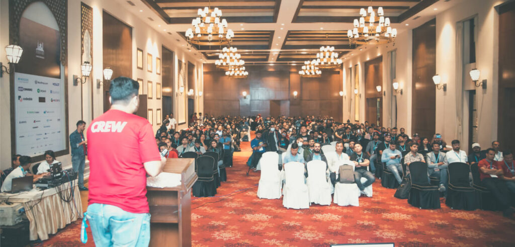Utsav Singh Rathaur, Lead Organizer of WordCamp Kathmandu 2022 Addressing the Participants