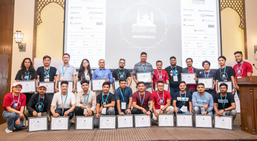WordCamp Kathmandu 2022 Speakers with Wranglers